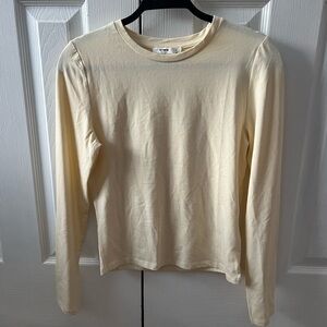 Cotton on Butter Yellow Long Sleeve Shirt